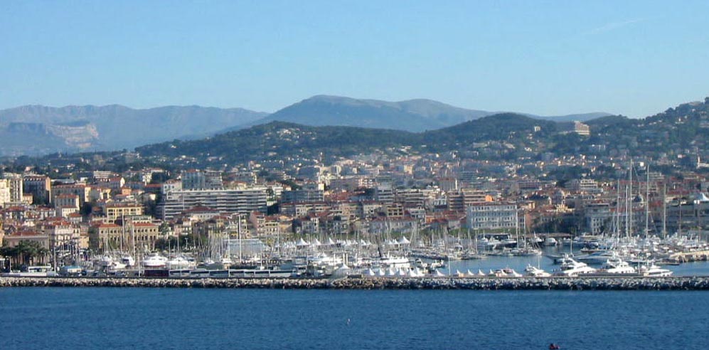 Cannes, from our ship