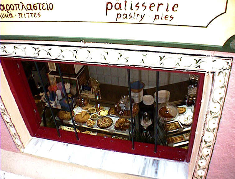 A pastry shop in Oia